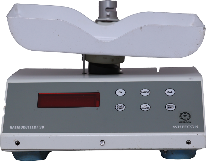 HaemoCollect Blood Shaker weight monitor with 3 Dimension